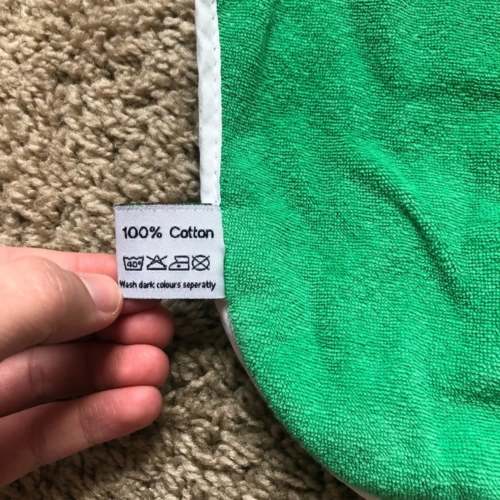 Irish baby bib with sheep and shamrocks